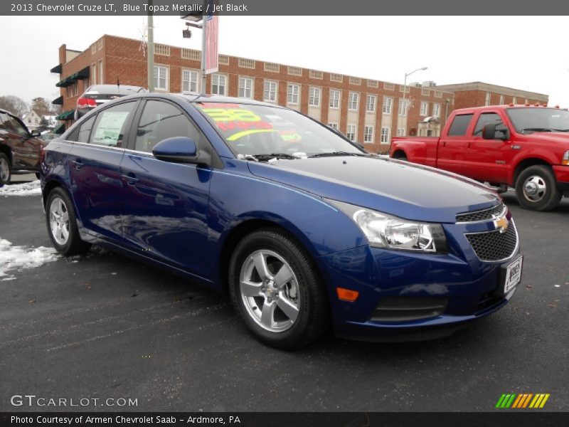 Blue Topaz Metallic / Jet Black 2013 Chevrolet Cruze LT
