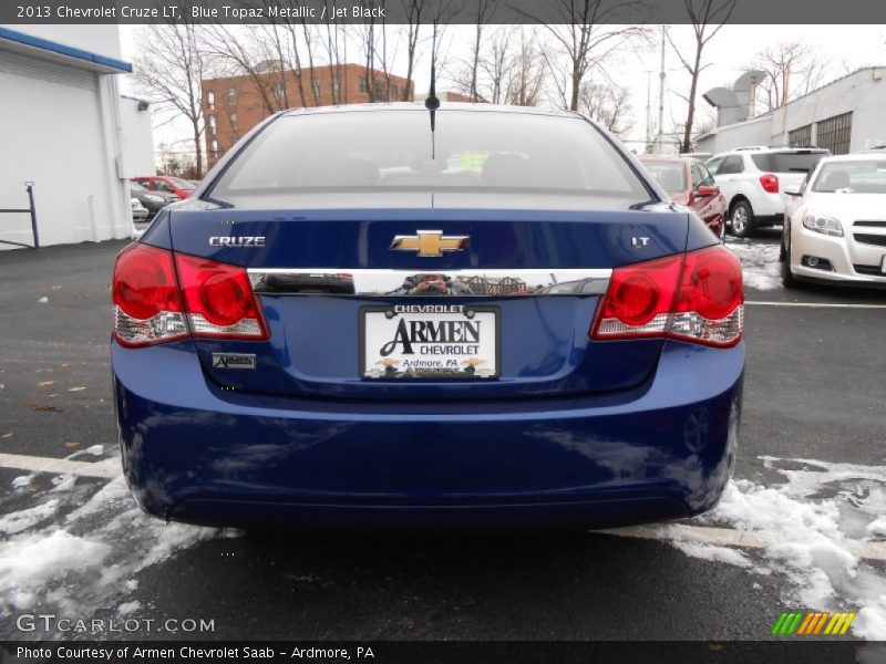 Blue Topaz Metallic / Jet Black 2013 Chevrolet Cruze LT