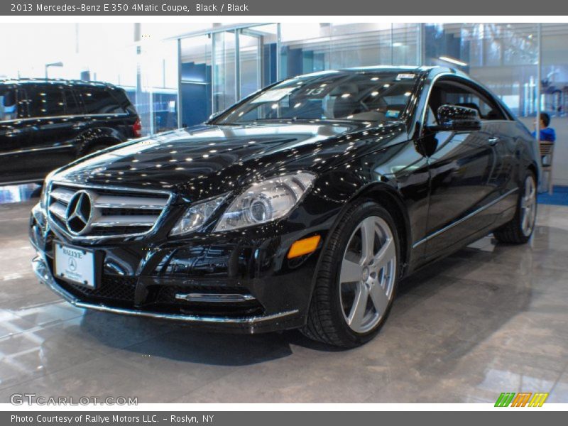 Black / Black 2013 Mercedes-Benz E 350 4Matic Coupe