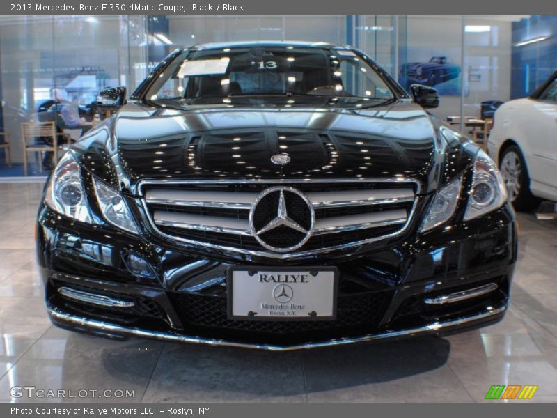 Black / Black 2013 Mercedes-Benz E 350 4Matic Coupe