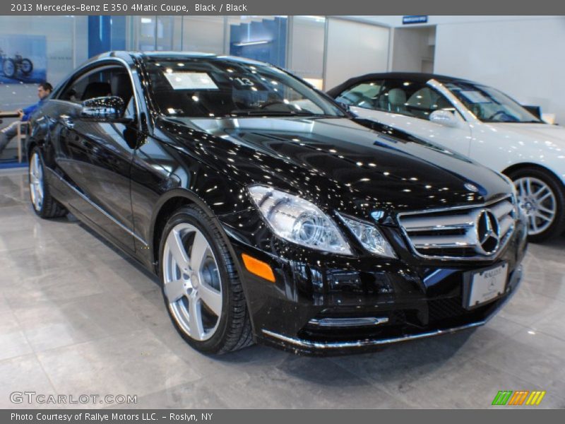 Black / Black 2013 Mercedes-Benz E 350 4Matic Coupe