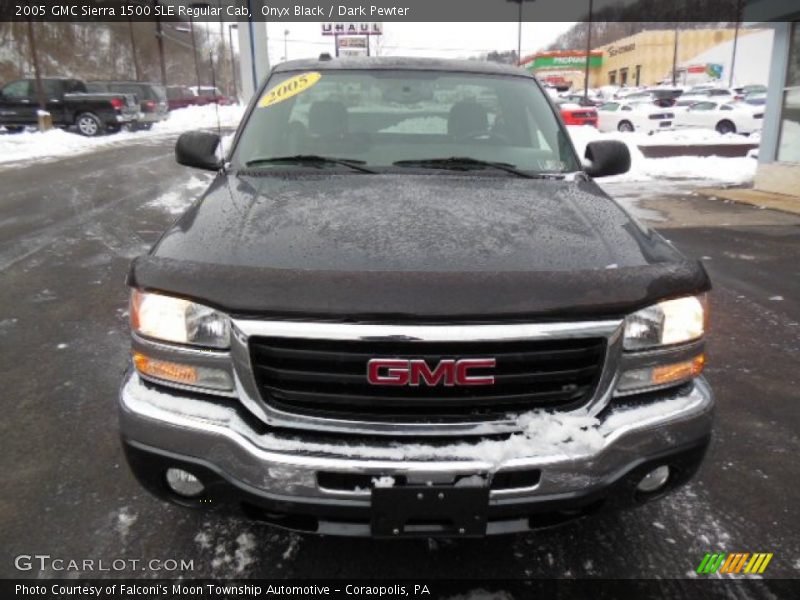 Onyx Black / Dark Pewter 2005 GMC Sierra 1500 SLE Regular Cab