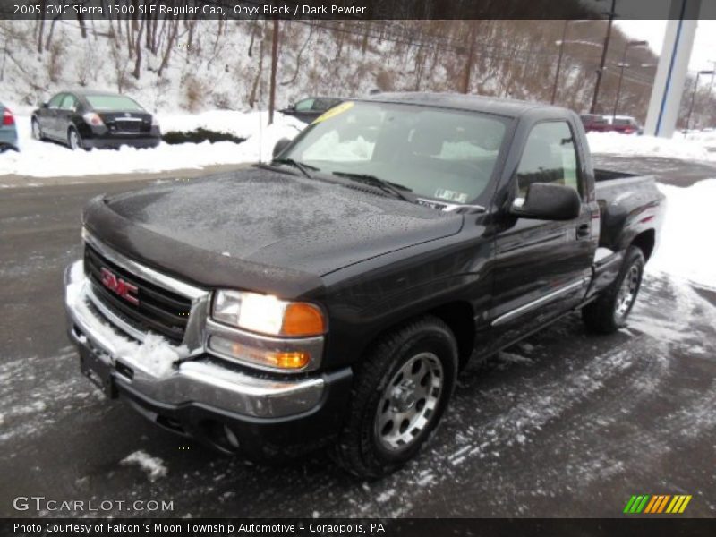 Onyx Black / Dark Pewter 2005 GMC Sierra 1500 SLE Regular Cab