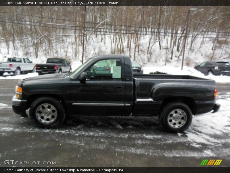 Onyx Black / Dark Pewter 2005 GMC Sierra 1500 SLE Regular Cab