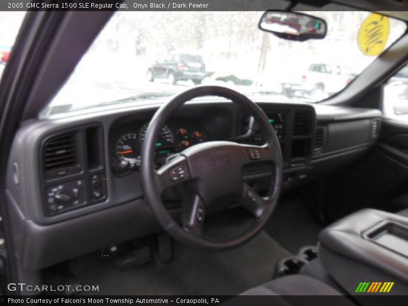 Onyx Black / Dark Pewter 2005 GMC Sierra 1500 SLE Regular Cab