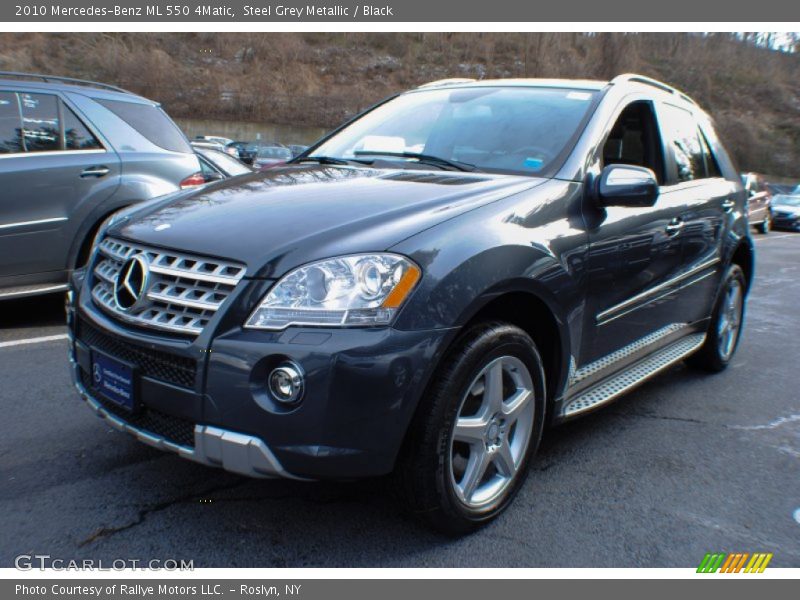 Steel Grey Metallic / Black 2010 Mercedes-Benz ML 550 4Matic