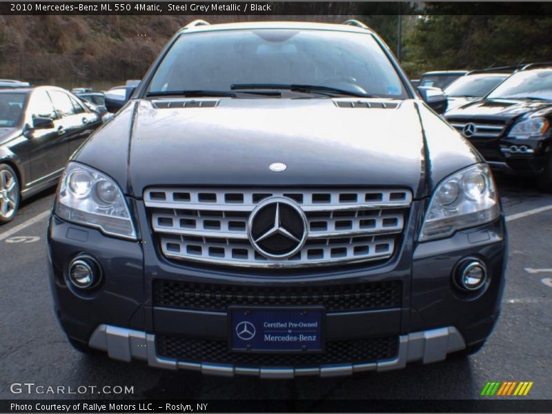 Steel Grey Metallic / Black 2010 Mercedes-Benz ML 550 4Matic