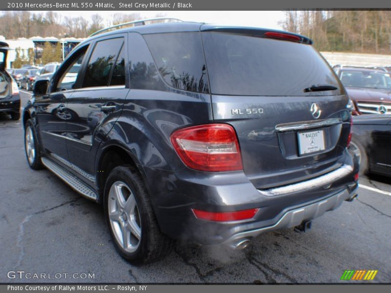 Steel Grey Metallic / Black 2010 Mercedes-Benz ML 550 4Matic