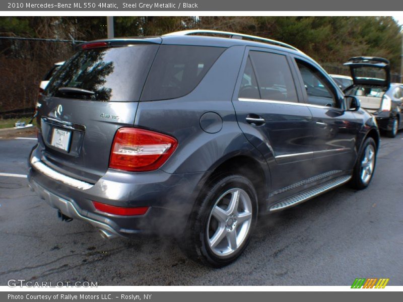 Steel Grey Metallic / Black 2010 Mercedes-Benz ML 550 4Matic