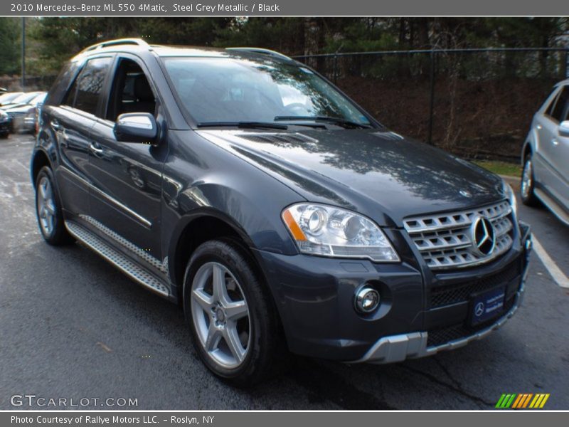Steel Grey Metallic / Black 2010 Mercedes-Benz ML 550 4Matic