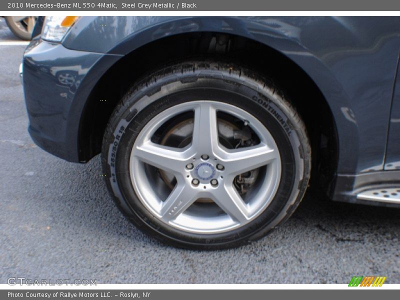 Steel Grey Metallic / Black 2010 Mercedes-Benz ML 550 4Matic