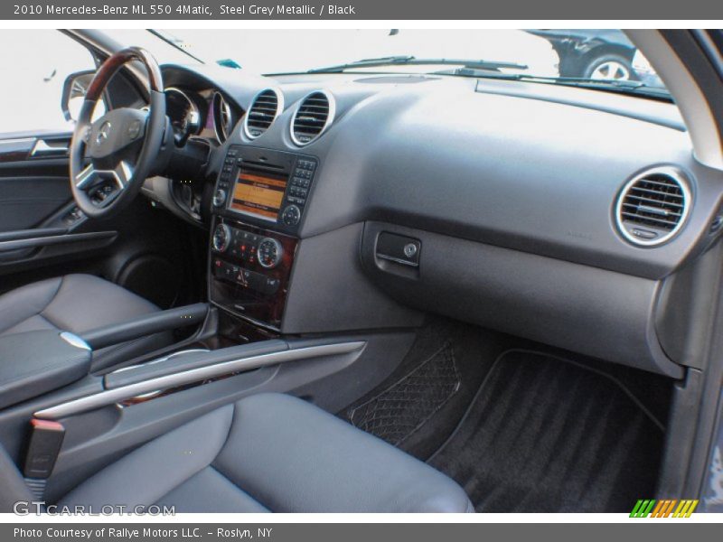 Steel Grey Metallic / Black 2010 Mercedes-Benz ML 550 4Matic