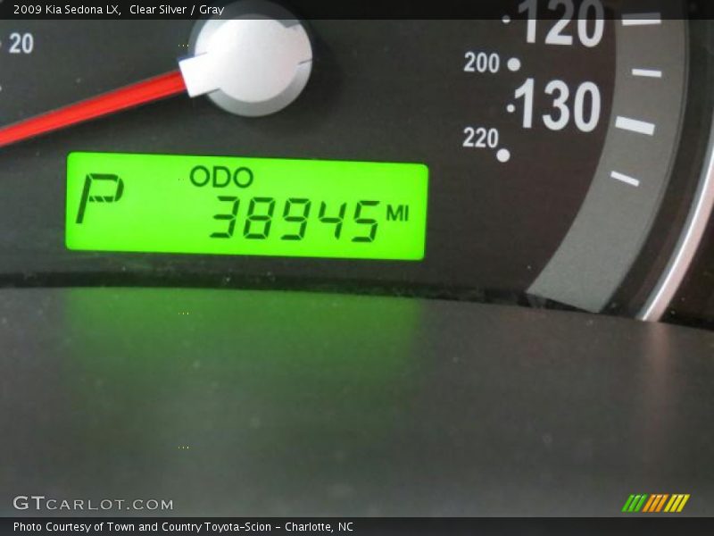 Clear Silver / Gray 2009 Kia Sedona LX