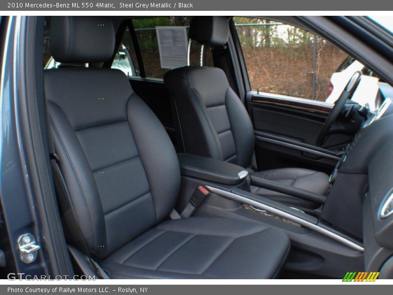 Steel Grey Metallic / Black 2010 Mercedes-Benz ML 550 4Matic