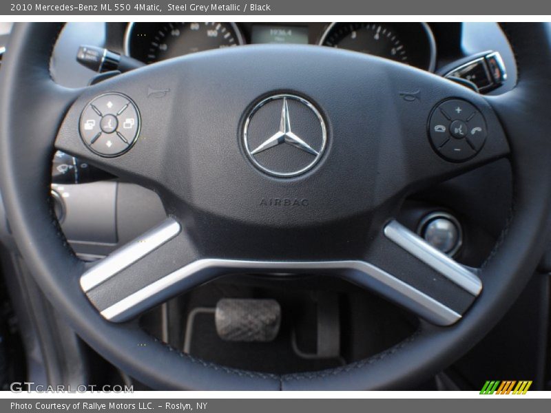 Steel Grey Metallic / Black 2010 Mercedes-Benz ML 550 4Matic