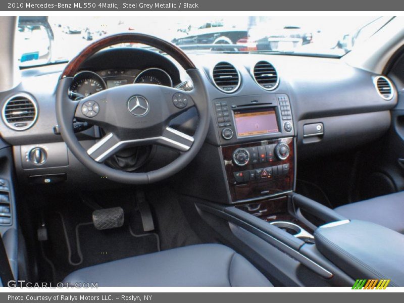 Steel Grey Metallic / Black 2010 Mercedes-Benz ML 550 4Matic