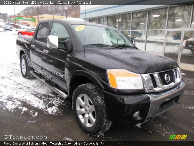 Galaxy Black / Charcoal 2010 Nissan Titan LE Crew Cab 4x4