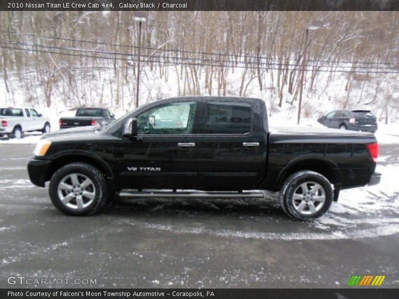 Galaxy Black / Charcoal 2010 Nissan Titan LE Crew Cab 4x4