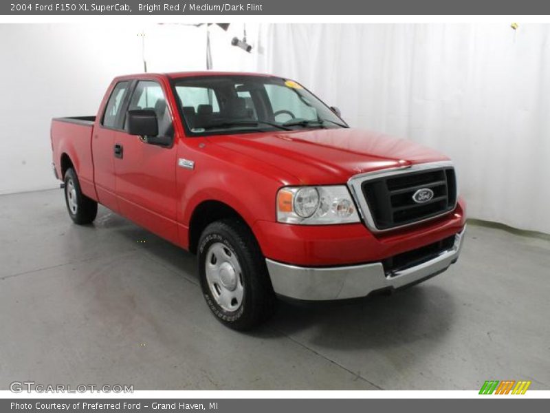 Bright Red / Medium/Dark Flint 2004 Ford F150 XL SuperCab