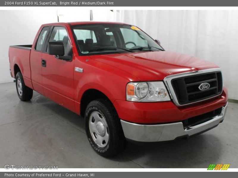 Bright Red / Medium/Dark Flint 2004 Ford F150 XL SuperCab