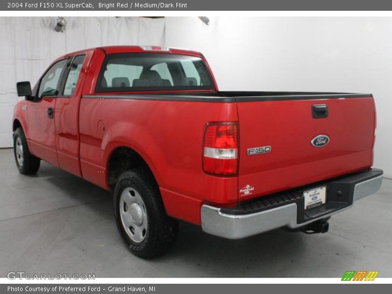 Bright Red / Medium/Dark Flint 2004 Ford F150 XL SuperCab