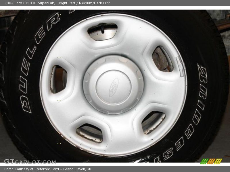 Bright Red / Medium/Dark Flint 2004 Ford F150 XL SuperCab