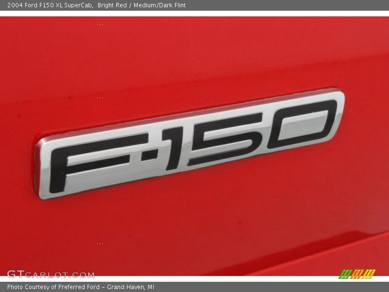 Bright Red / Medium/Dark Flint 2004 Ford F150 XL SuperCab