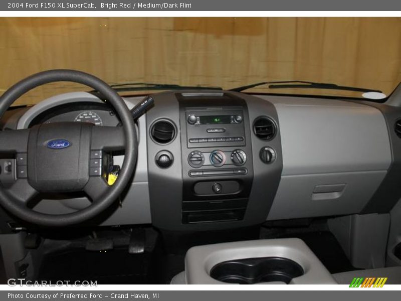 Bright Red / Medium/Dark Flint 2004 Ford F150 XL SuperCab