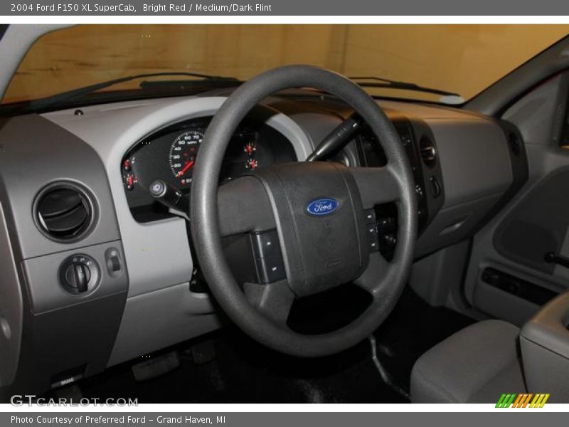 Bright Red / Medium/Dark Flint 2004 Ford F150 XL SuperCab