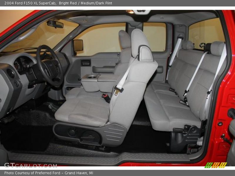 Bright Red / Medium/Dark Flint 2004 Ford F150 XL SuperCab