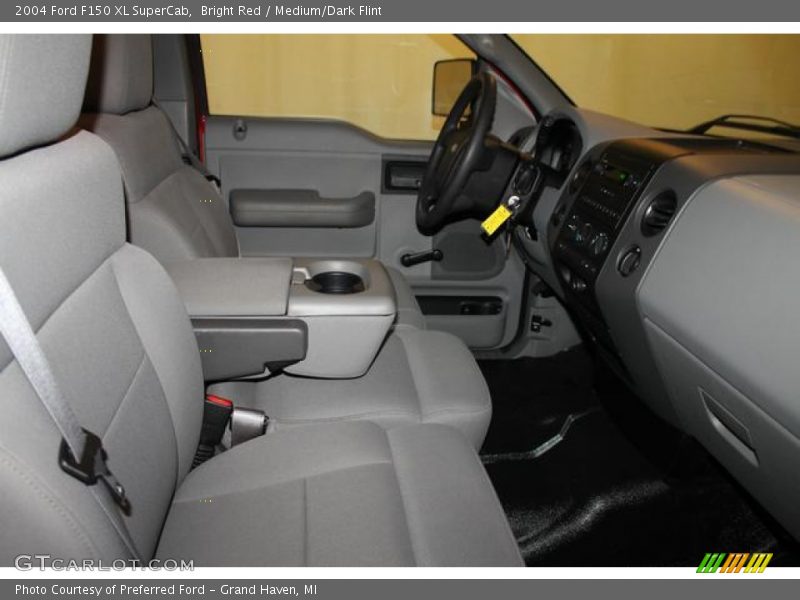 Bright Red / Medium/Dark Flint 2004 Ford F150 XL SuperCab