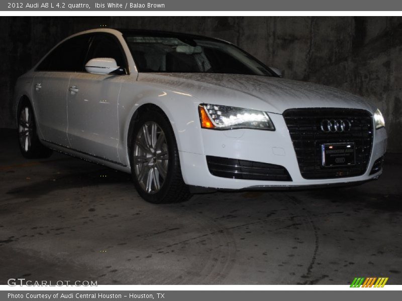 Ibis White / Balao Brown 2012 Audi A8 L 4.2 quattro