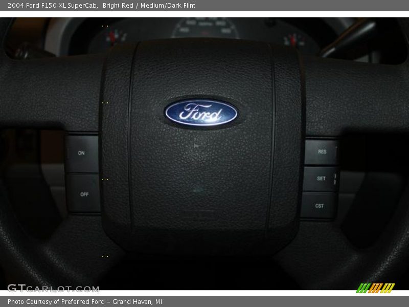 Bright Red / Medium/Dark Flint 2004 Ford F150 XL SuperCab