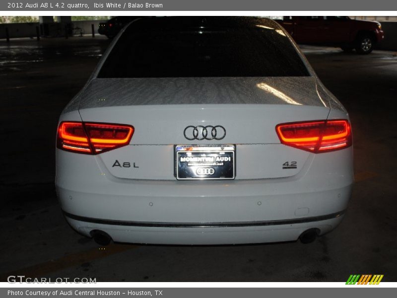 Ibis White / Balao Brown 2012 Audi A8 L 4.2 quattro