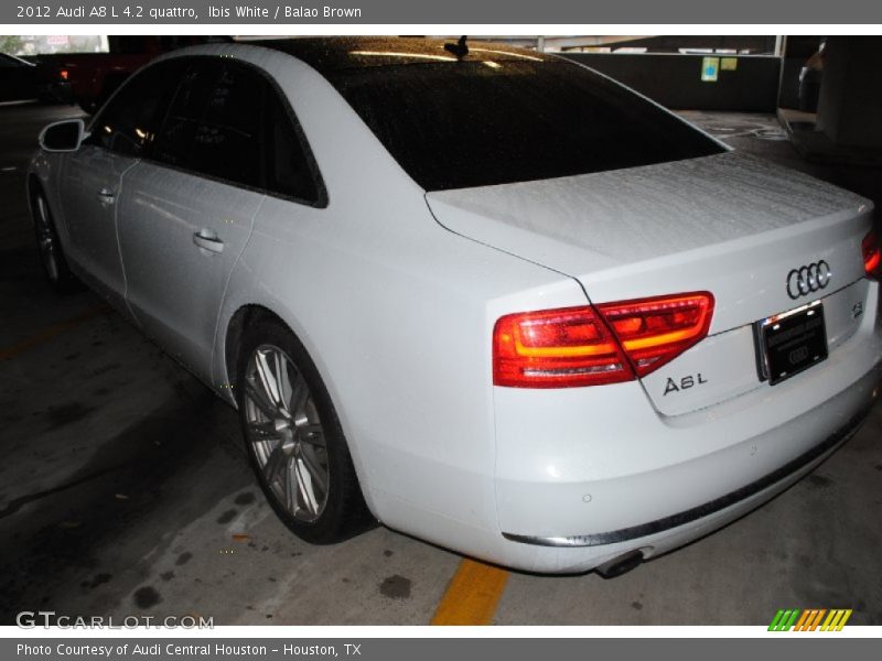 Ibis White / Balao Brown 2012 Audi A8 L 4.2 quattro