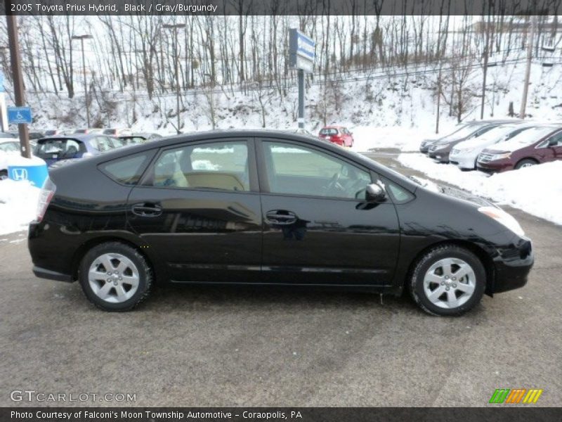 Black / Gray/Burgundy 2005 Toyota Prius Hybrid