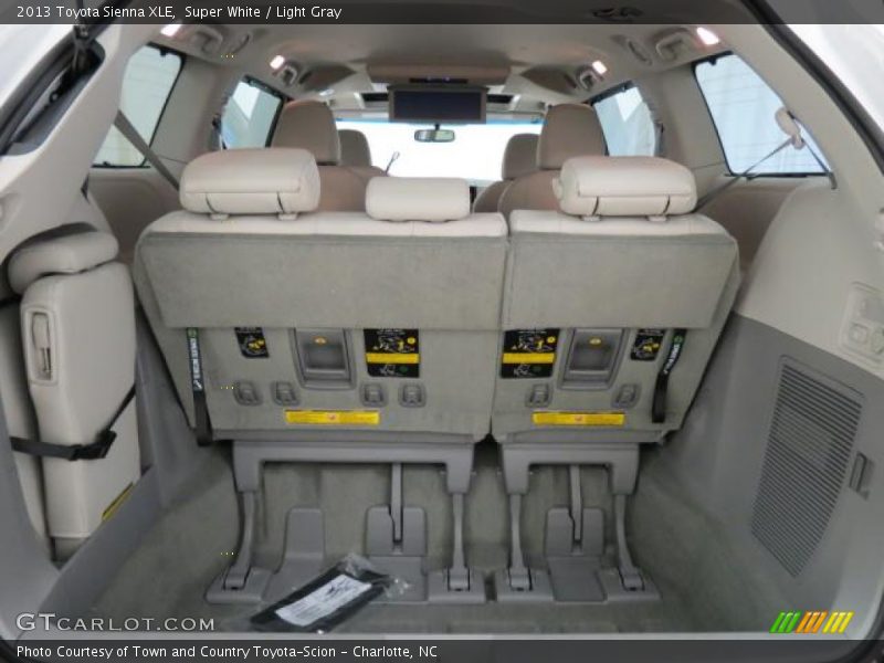 Super White / Light Gray 2013 Toyota Sienna XLE