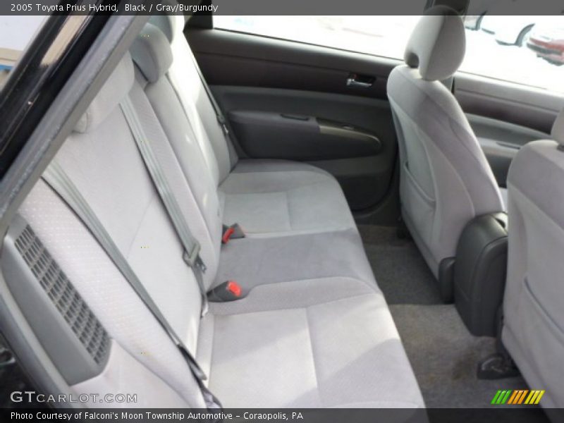 Black / Gray/Burgundy 2005 Toyota Prius Hybrid