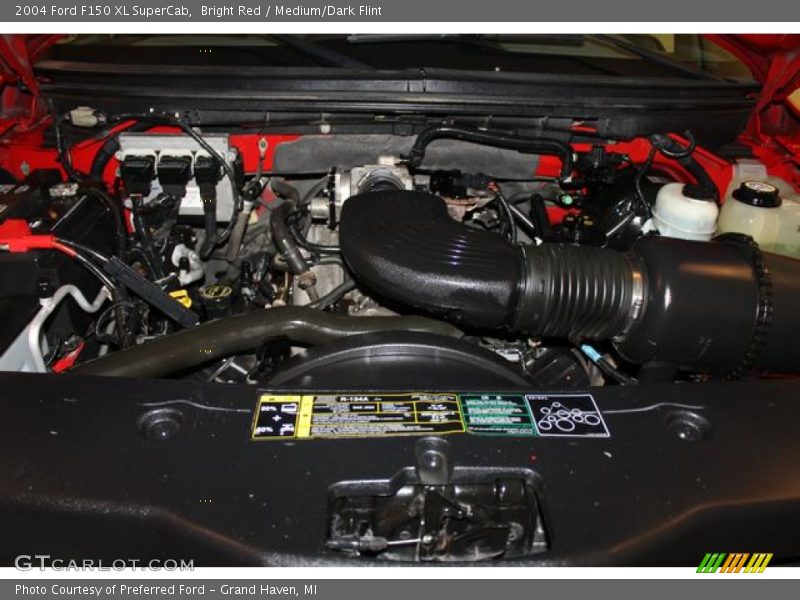 Bright Red / Medium/Dark Flint 2004 Ford F150 XL SuperCab