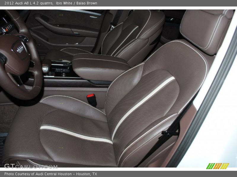 Front Seat of 2012 A8 L 4.2 quattro