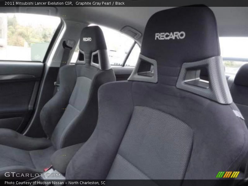 Graphite Gray Pearl / Black 2011 Mitsubishi Lancer Evolution GSR
