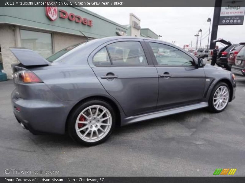 Graphite Gray Pearl / Black 2011 Mitsubishi Lancer Evolution GSR