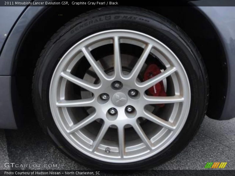 Graphite Gray Pearl / Black 2011 Mitsubishi Lancer Evolution GSR