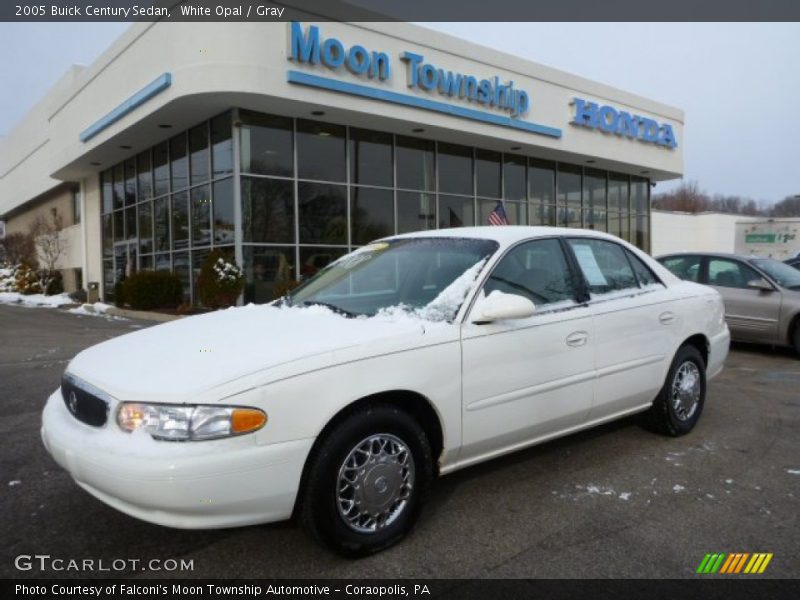 White Opal / Gray 2005 Buick Century Sedan