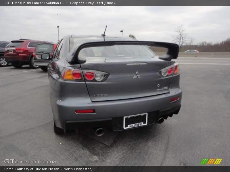Graphite Gray Pearl / Black 2011 Mitsubishi Lancer Evolution GSR