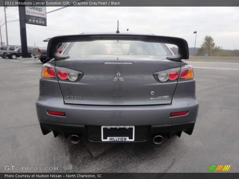 Graphite Gray Pearl / Black 2011 Mitsubishi Lancer Evolution GSR