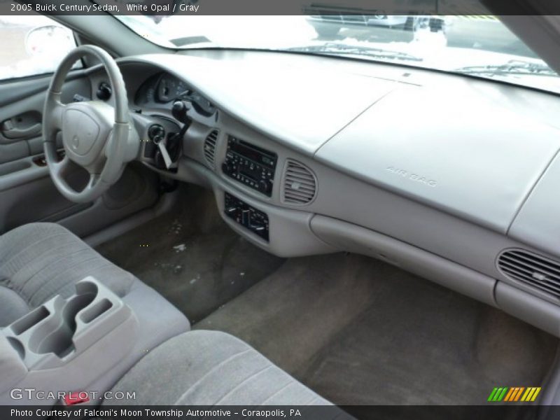 White Opal / Gray 2005 Buick Century Sedan