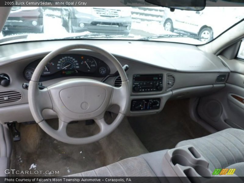 White Opal / Gray 2005 Buick Century Sedan