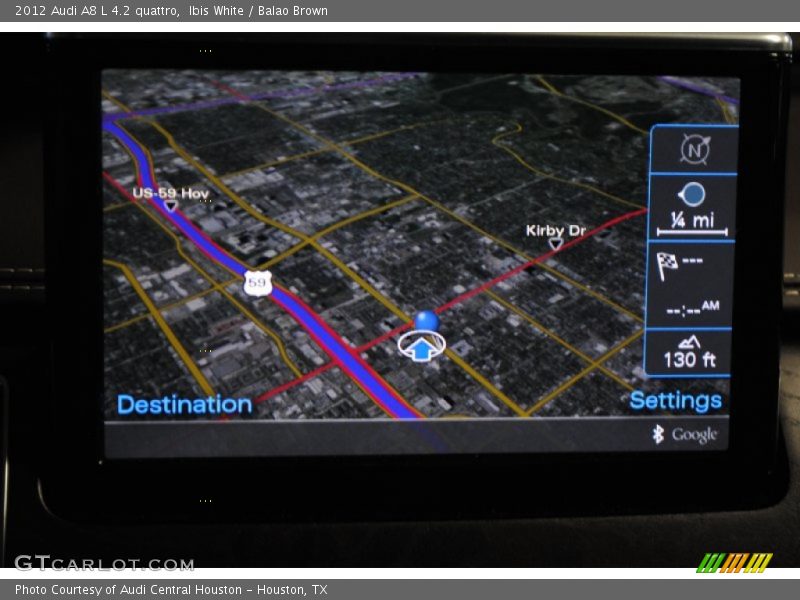 Navigation of 2012 A8 L 4.2 quattro