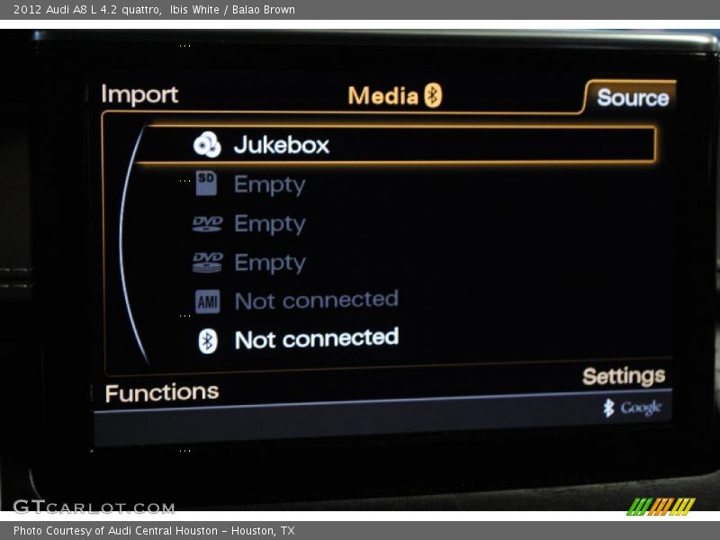 Ibis White / Balao Brown 2012 Audi A8 L 4.2 quattro